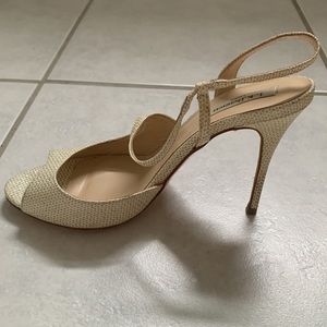 LK Bennett Palma Patent Leather Strappy Sandal 38 1/2